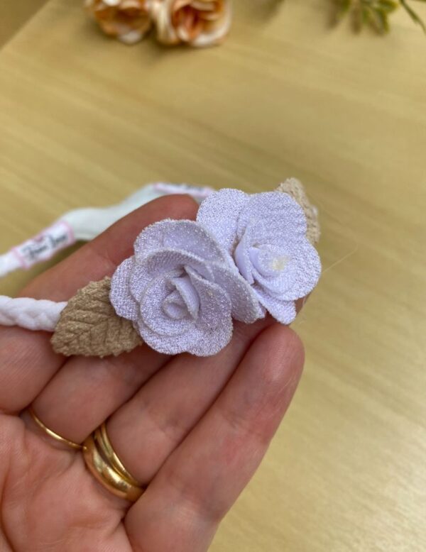 Faixinha de flor 3D
