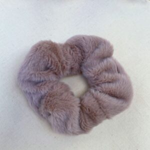 Scrunchie marrom claro