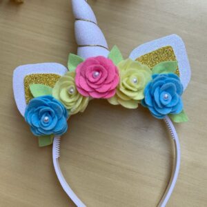 TIARA UNICORNIO BRANCA